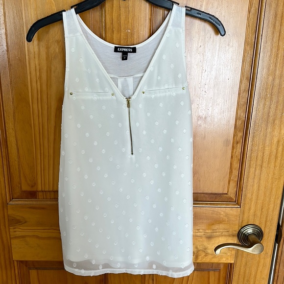 Express Tops Express White Tank Top Poshmark